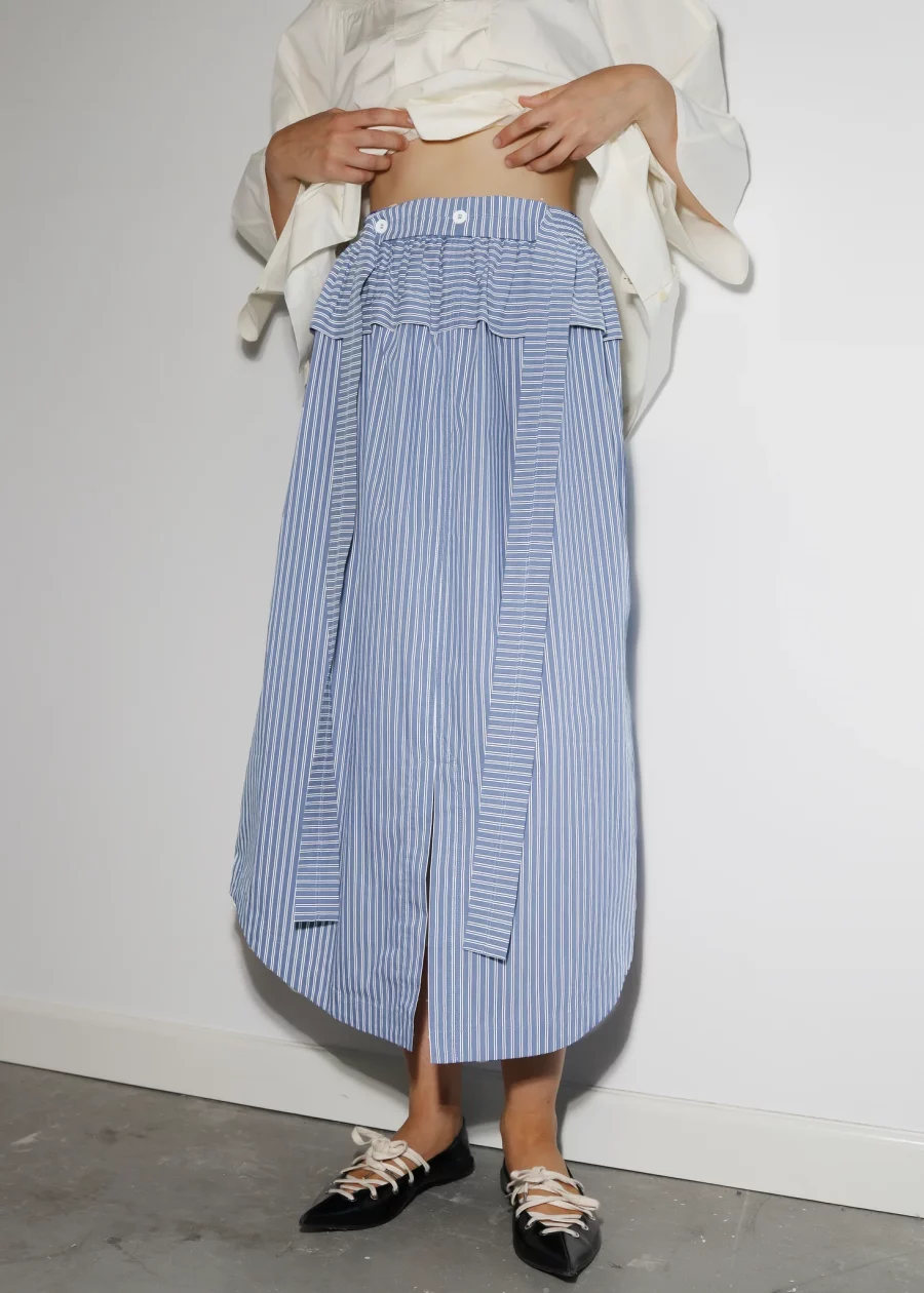 Coéme soames skirt blue stripe