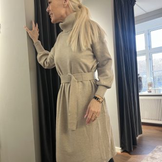 Lara dress with belt khaki