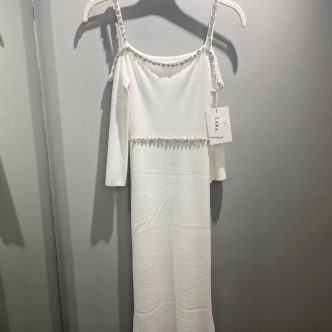 Lara off shoulder dress creme