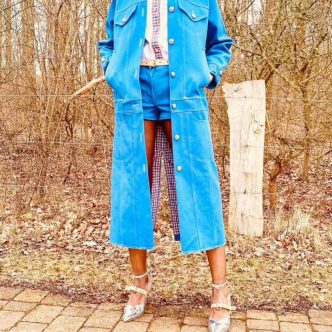 Signé denim coat blue