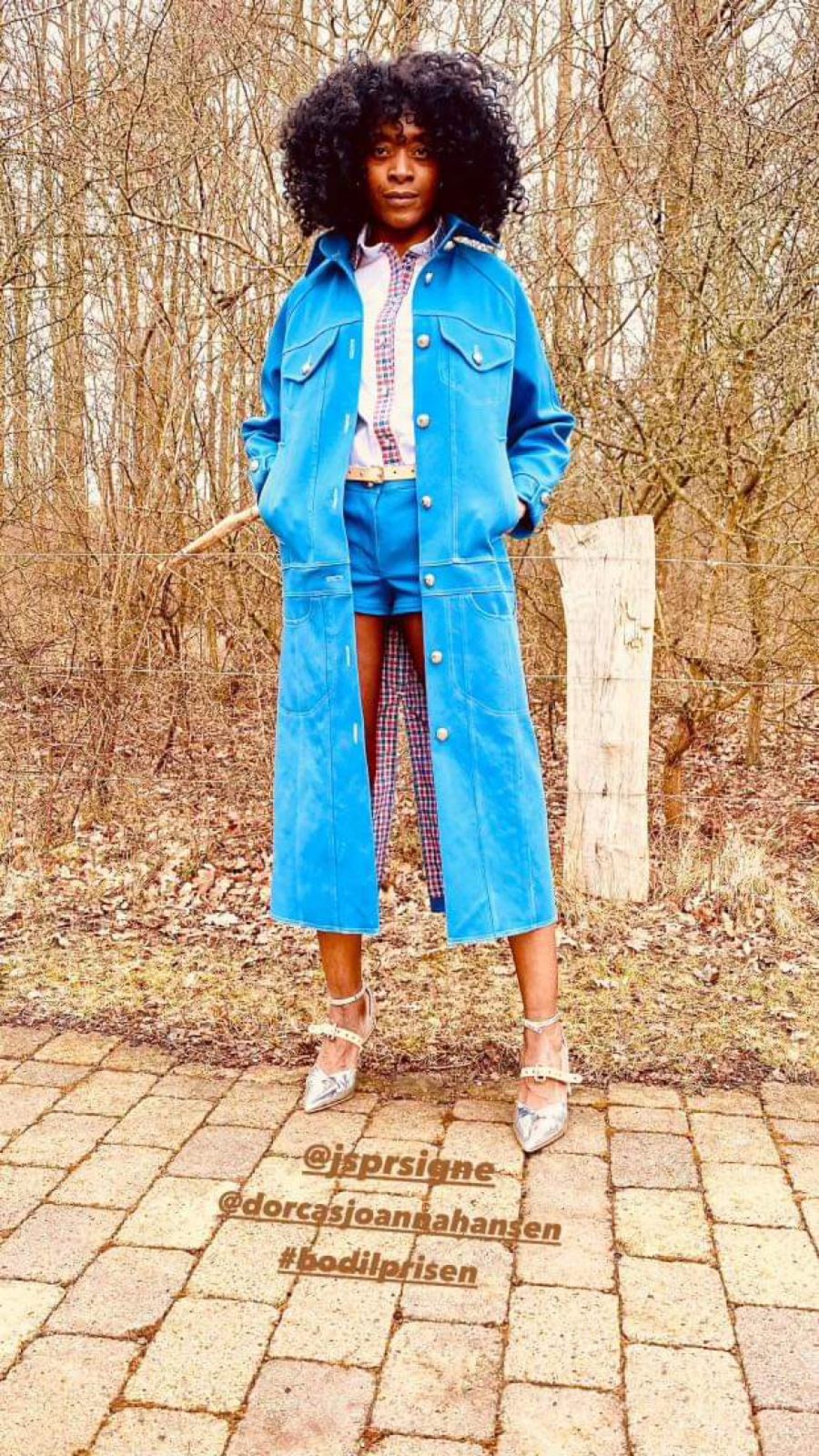 Signé denim coat blue
