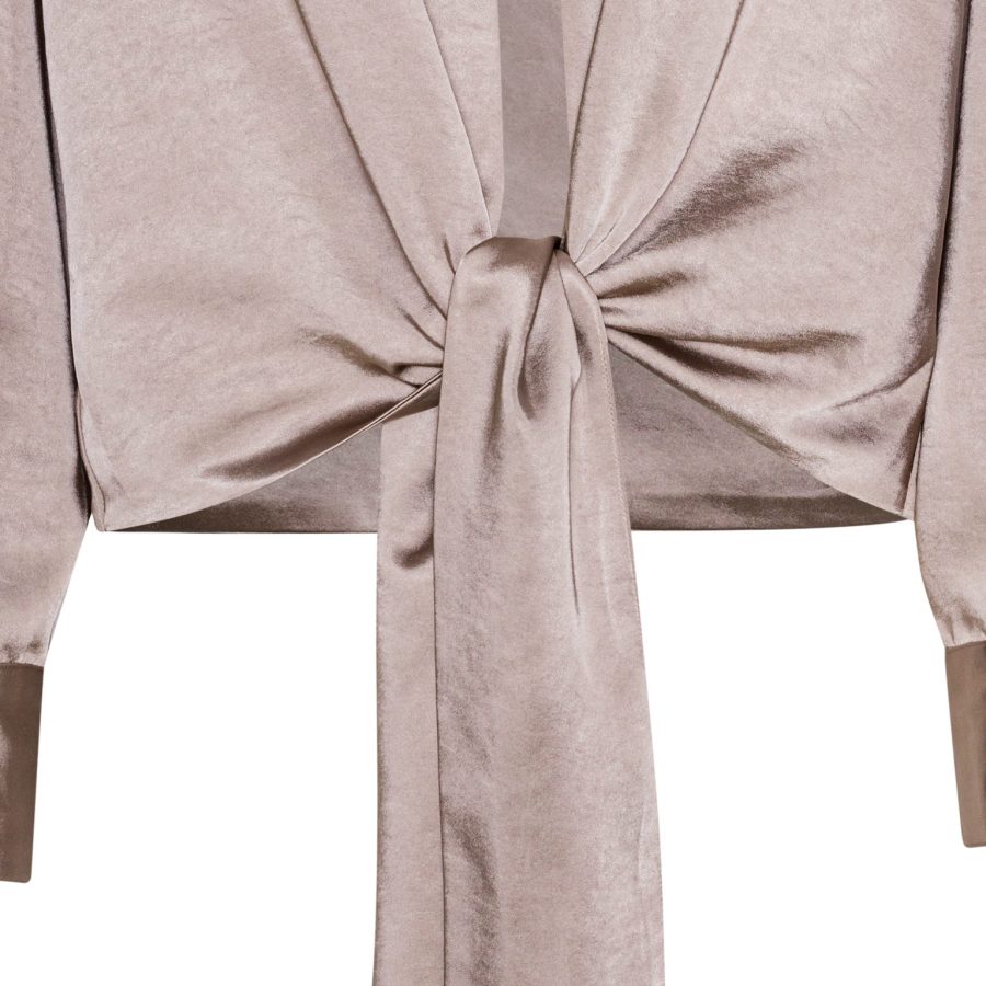 Karmamia wrap jacket nude rich satin - Image 3
