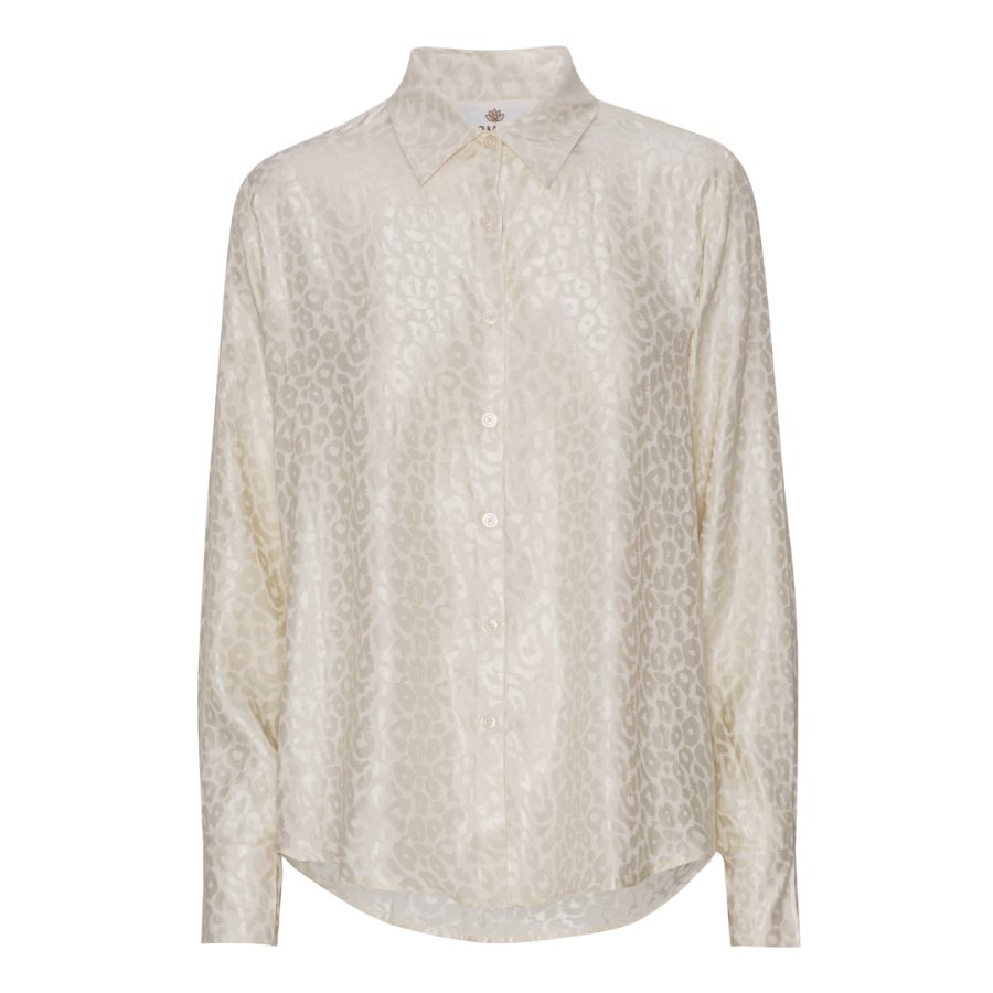 Karmamia alma shirt ivory leo silk