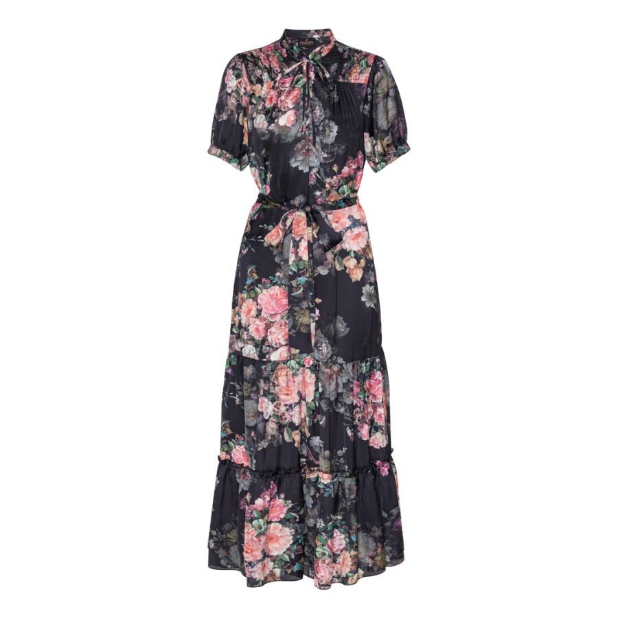 Karmamia eve dress daisy noir tea rose