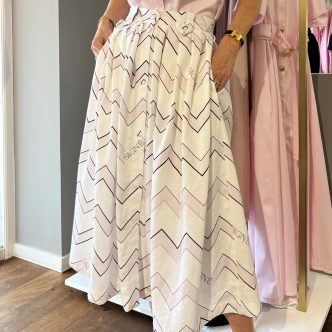 Signé skirt with zig zag print