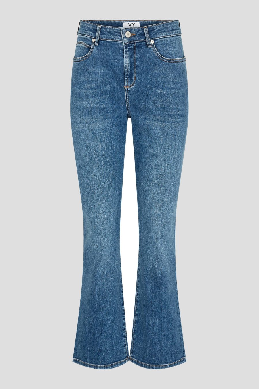 Ivy johanna flare wash jeans denim blue