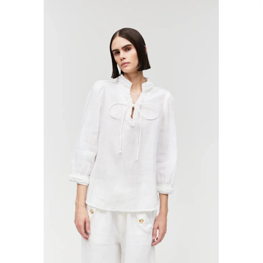 Hést linen blouse white - Image 2