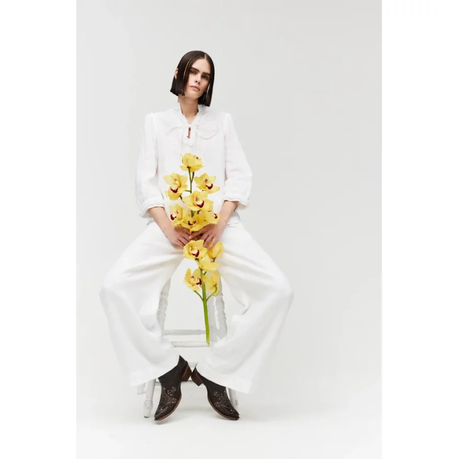 Hést linen blouse white - Image 4