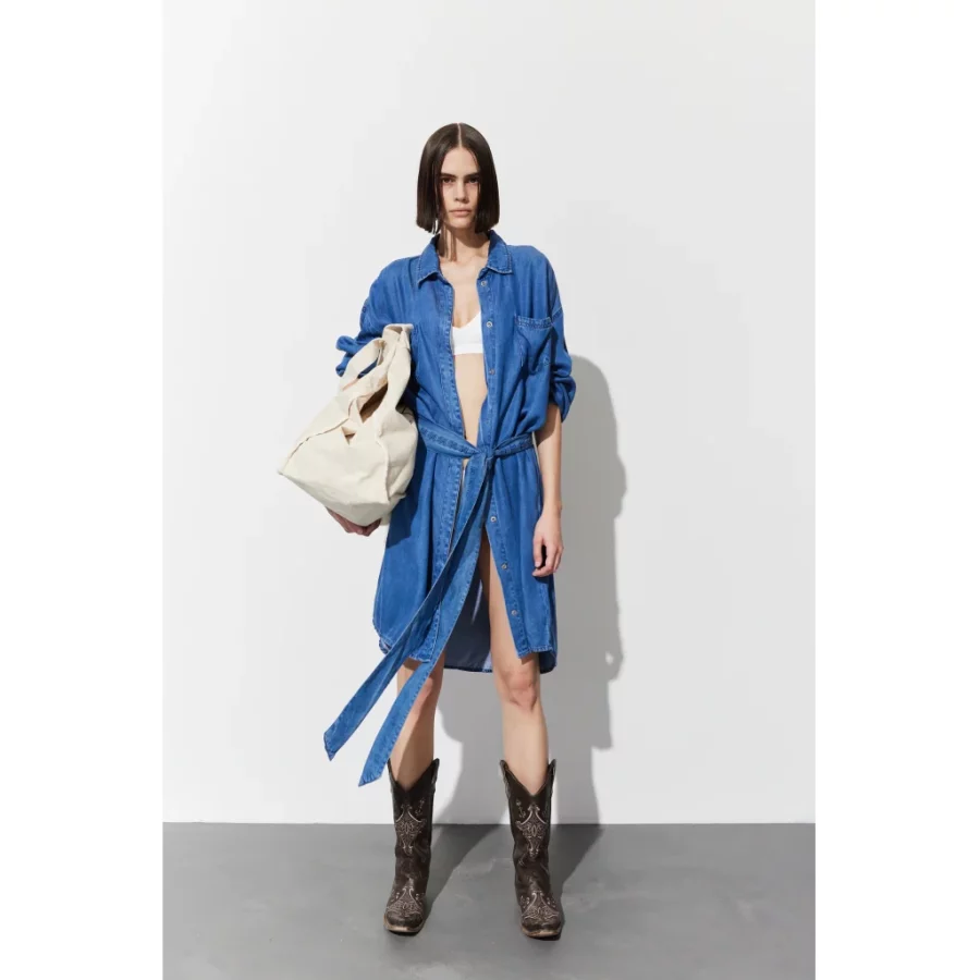 Hést tilde dress washed blue - Image 4