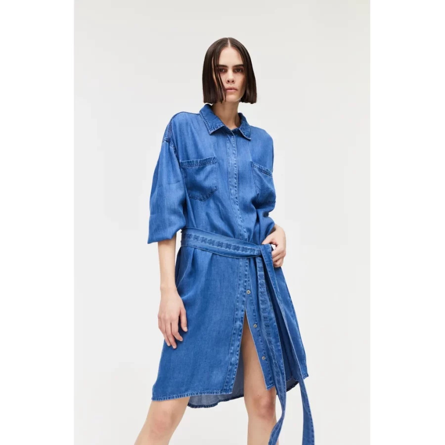 Hést tilde dress washed blue - Image 5