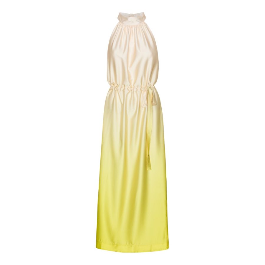 Karmamia layla dress gradient yellow