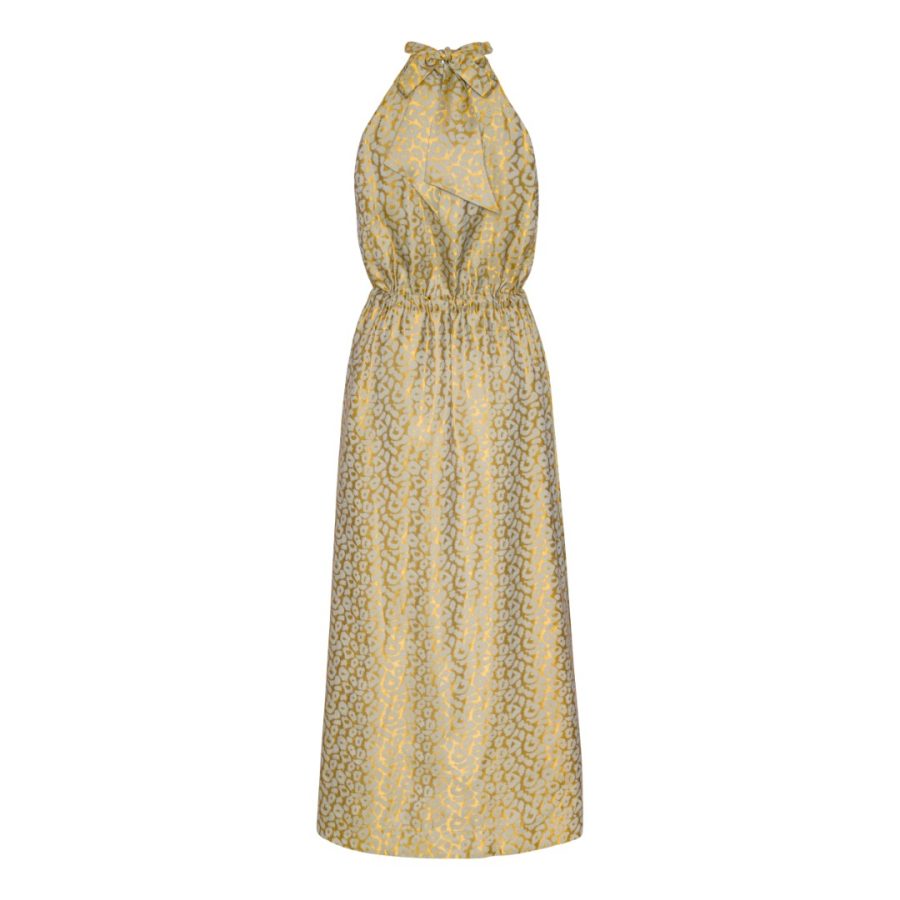 Karmamia layla dress gold leo silk - Image 2