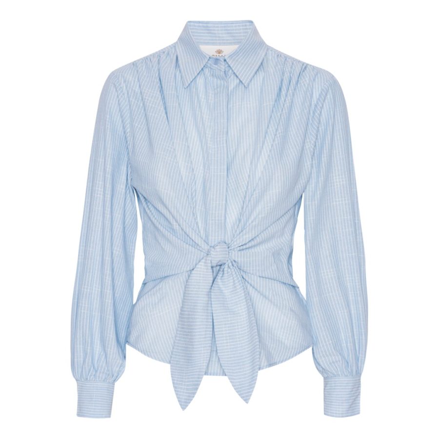 Karmamia lee shirt sky pin stripe