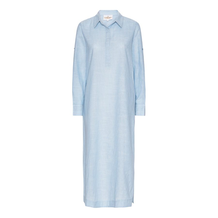 Karmamia tilly dress sky pin stripe