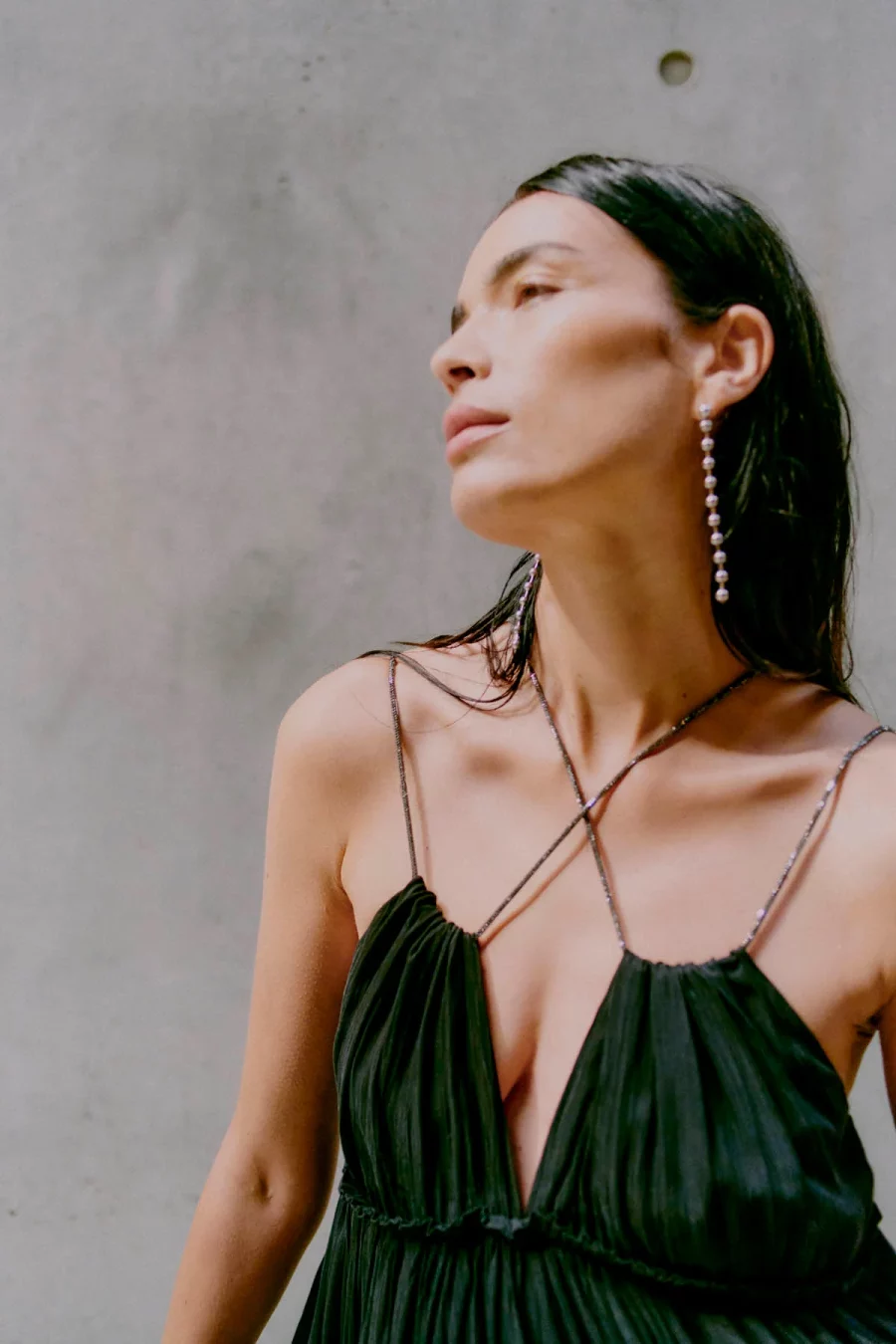 Copenhagen muse poke dress black - Image 5