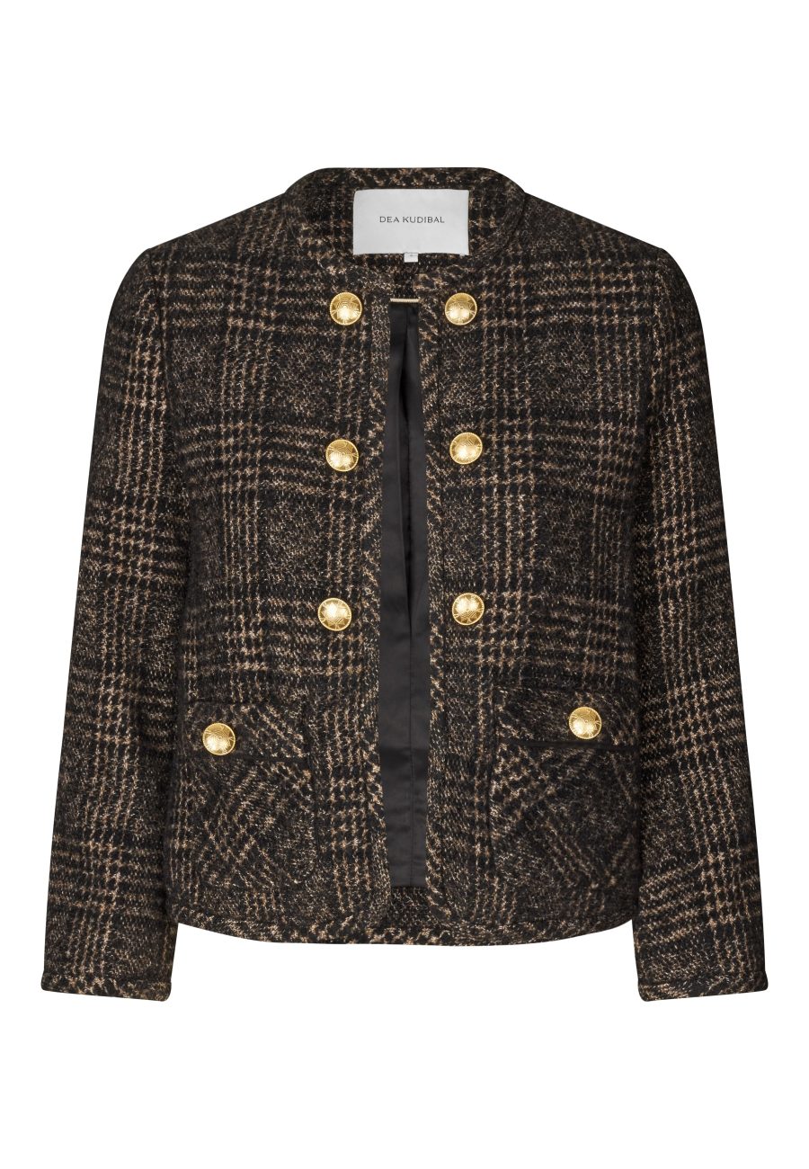 Dea kudibal nelladea jacket cafe au lait check