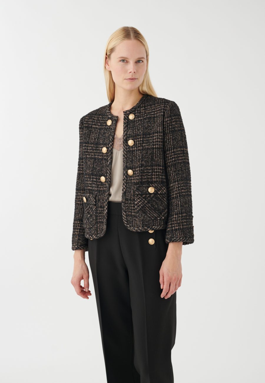 Dea kudibal nelladea jacket cafe au lait check - Image 3
