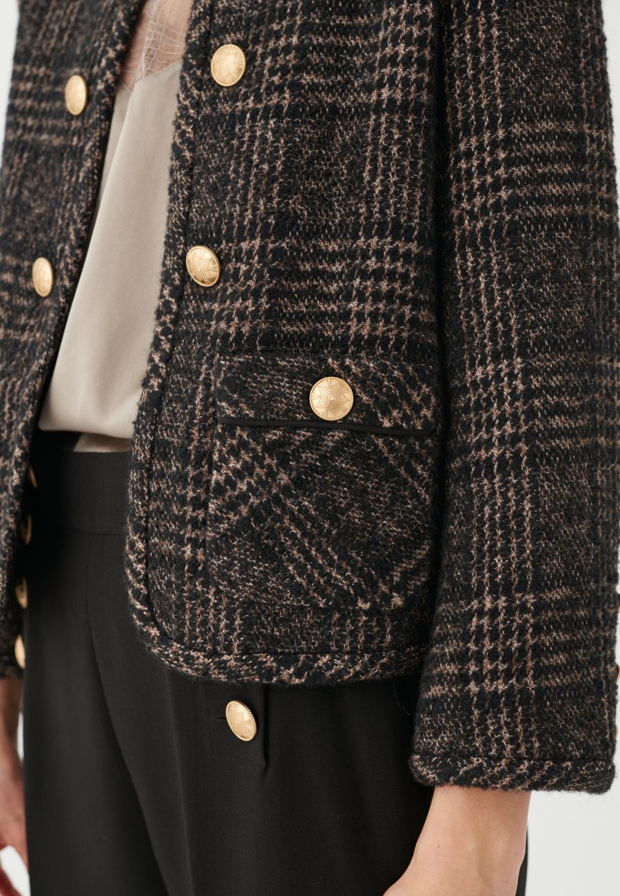 Dea kudibal nelladea jacket cafe au lait check - Image 5