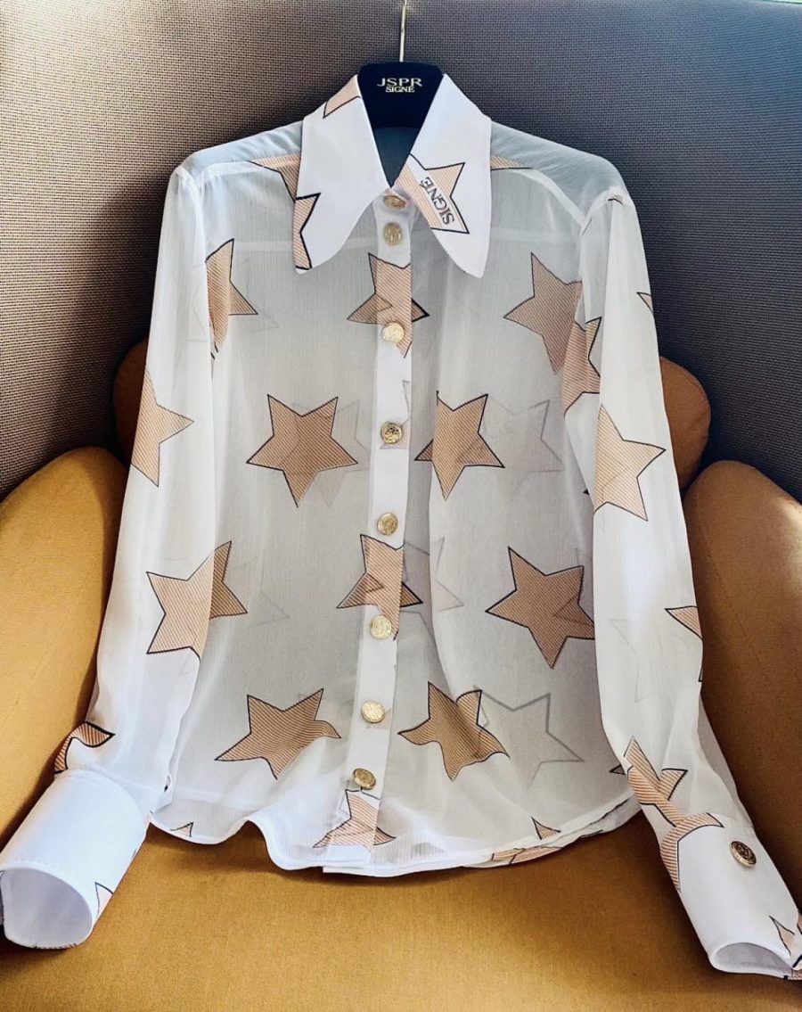 Signé shirt with stars