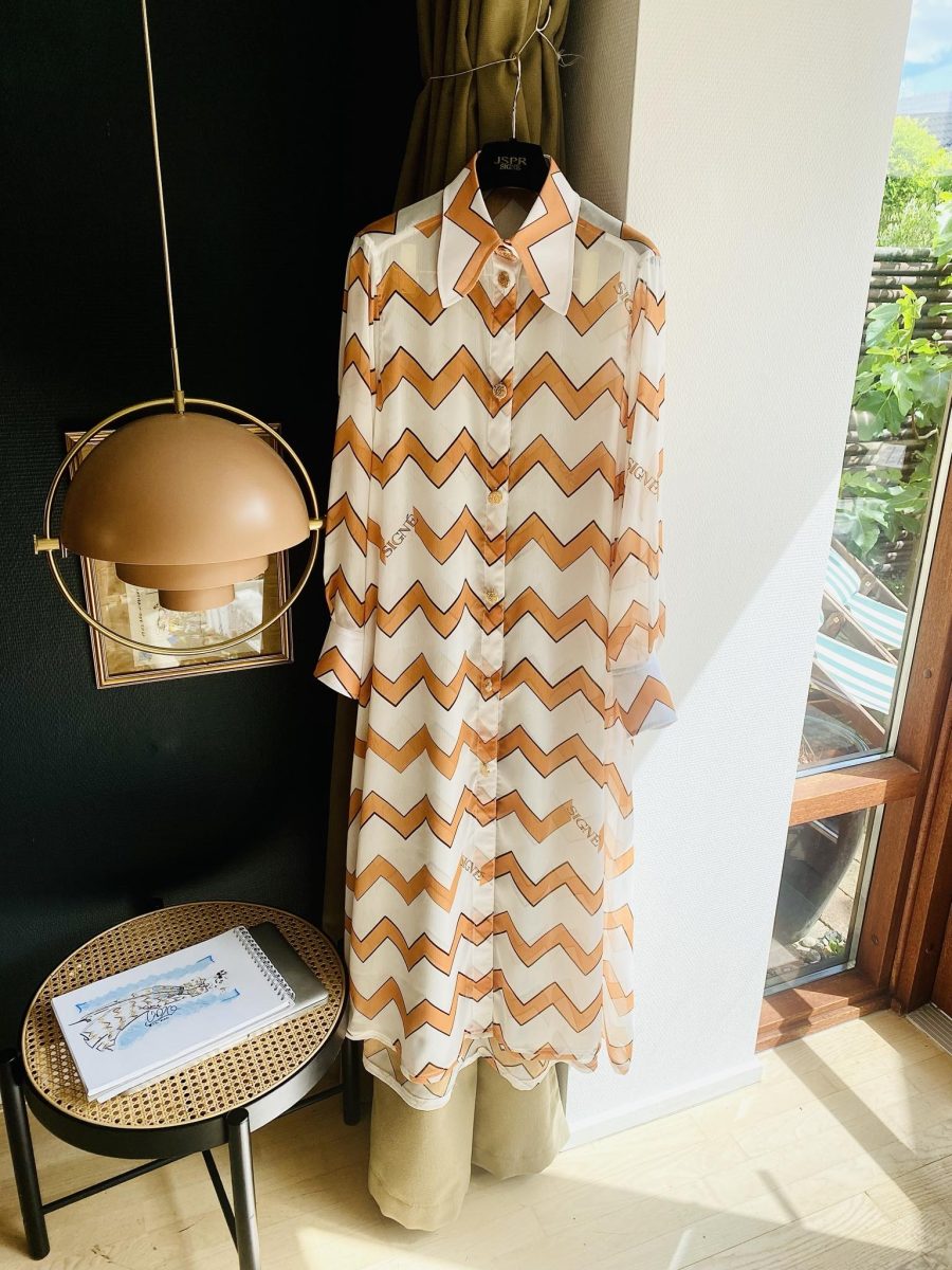 Signe maxi dress with zig zag print - Image 3