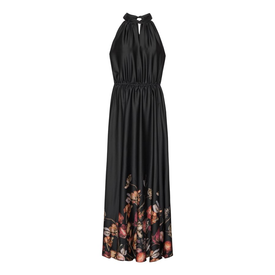Karmamia ava maxi dress black blossom