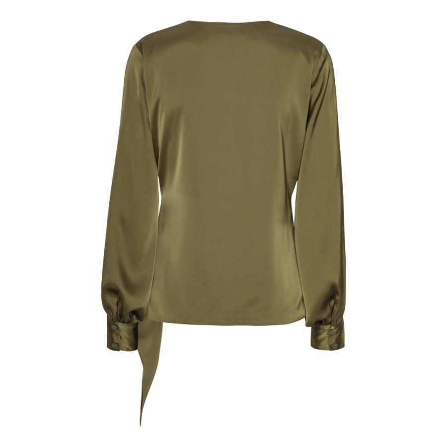 Karmamia ines blouse semi rich olive - Image 2