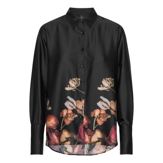 Karmamia joseph shirt black blossom