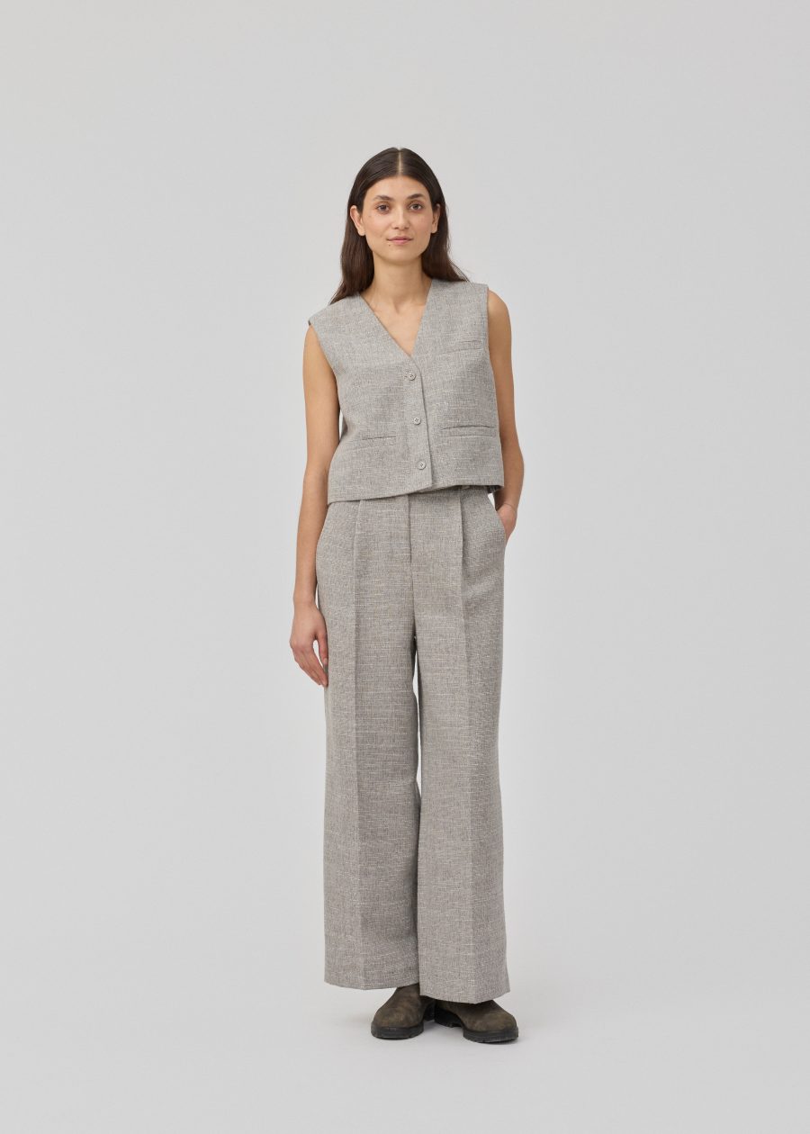 Modström kiera vest grey melange - Image 3
