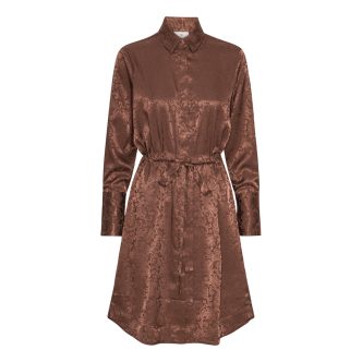 Karmamia nakita dress chocolate jacquard