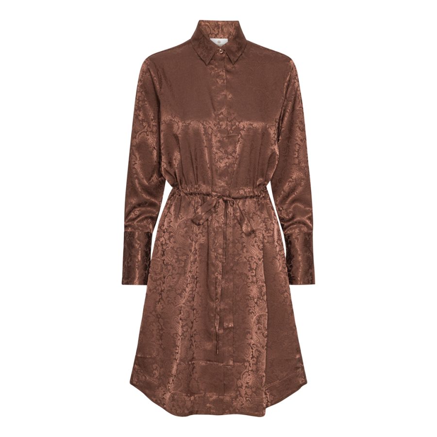 Karmamia nakita dress chocolate jacquard