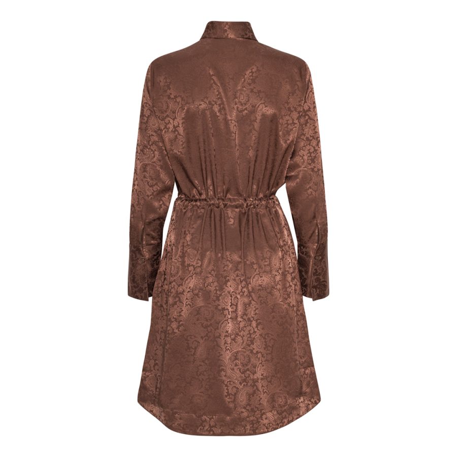 Karmamia nakita dress chocolate jacquard - Image 2