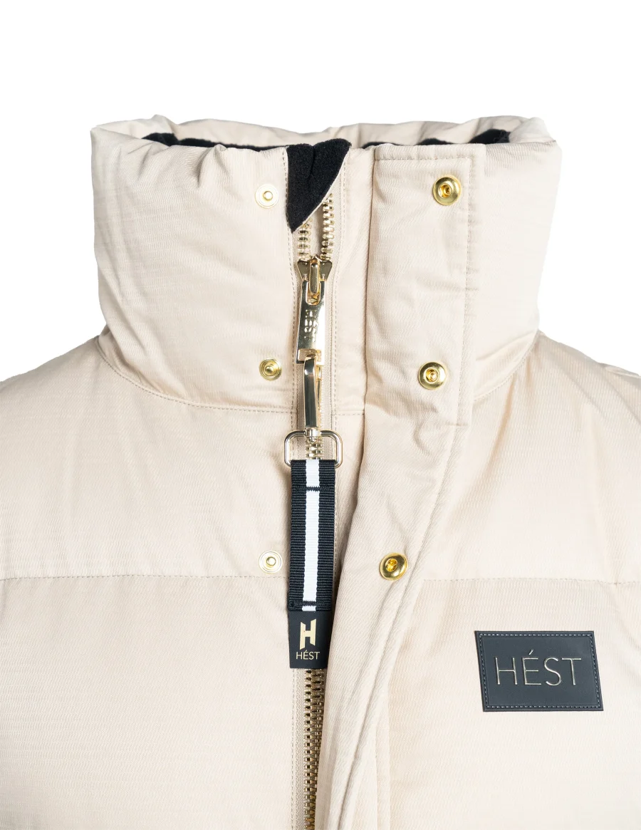 Hést edda down jacket short beige - Image 2