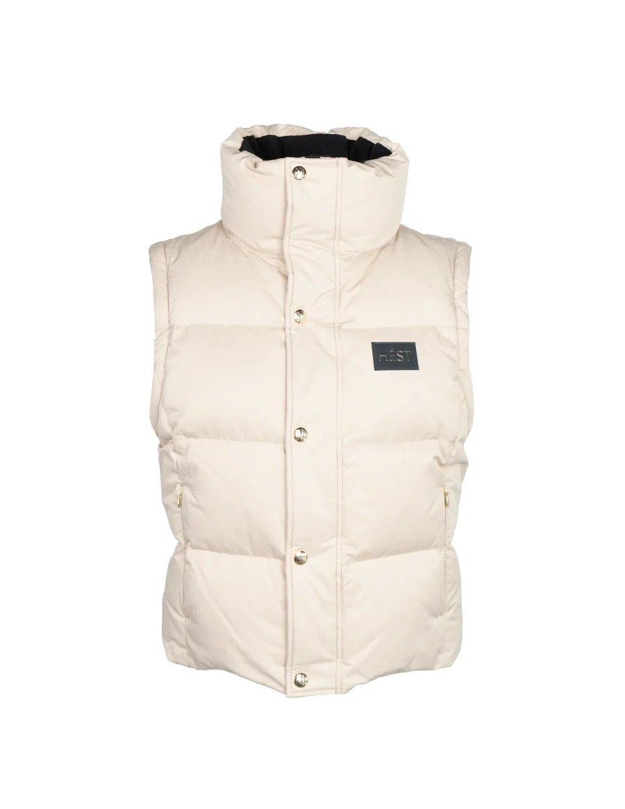 Hést edda down jacket short beige - Image 3