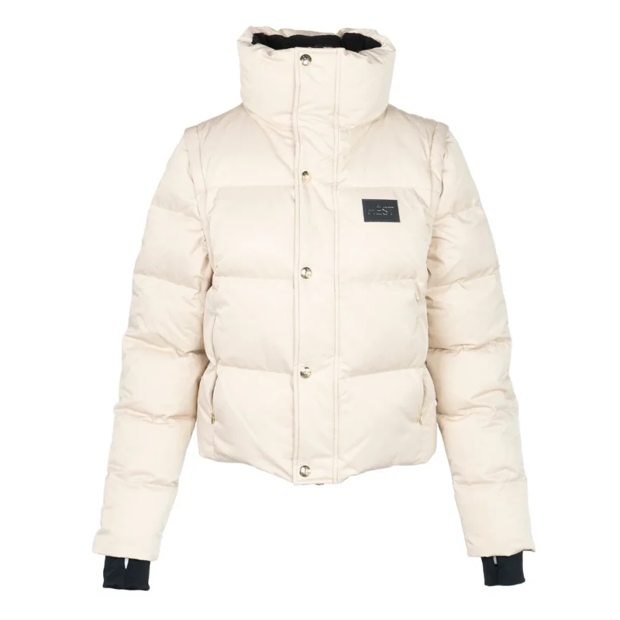 Hést edda down jacket short beige