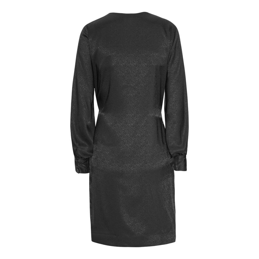 Karmamia ines dress black leo dot jacquard - Image 2