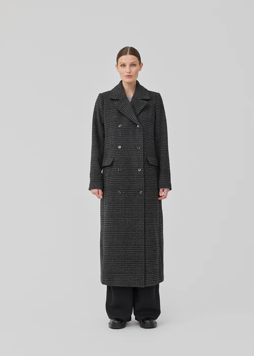 Modström juniper coat dark grey check - Image 3