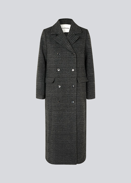 Modström juniper coat dark grey check