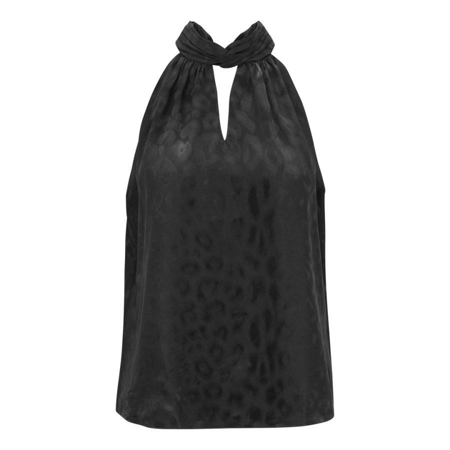 Karmamia ava top black leo jacquard