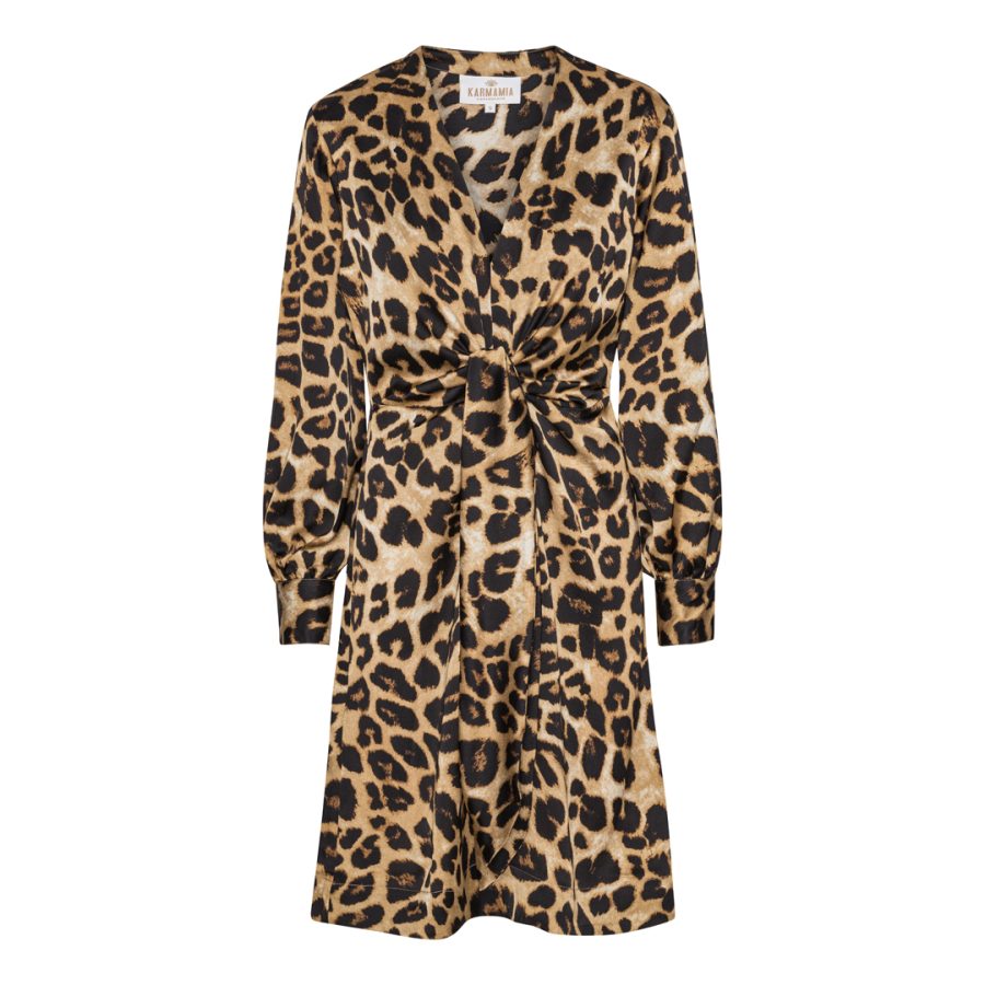 Karmamia blair dress hammered leopard
