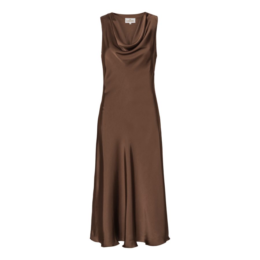 Karmamia flow dress semi rich brown