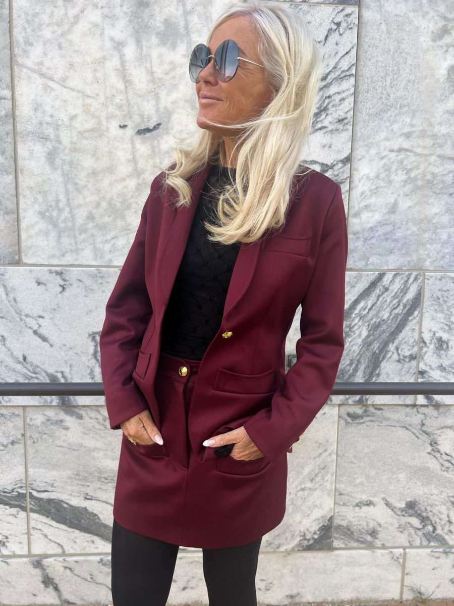 Signé blazer burgundy - Image 3
