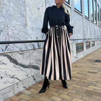 Signé skirt black and white