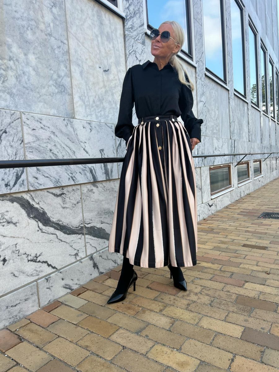 Signé skirt black and white