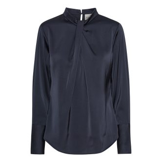 Karmamia tara blouse hammered sapphire