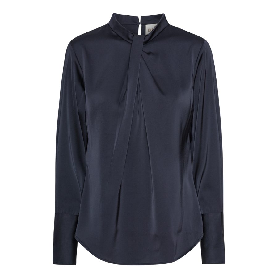 Karmamia tara blouse hammered sapphire