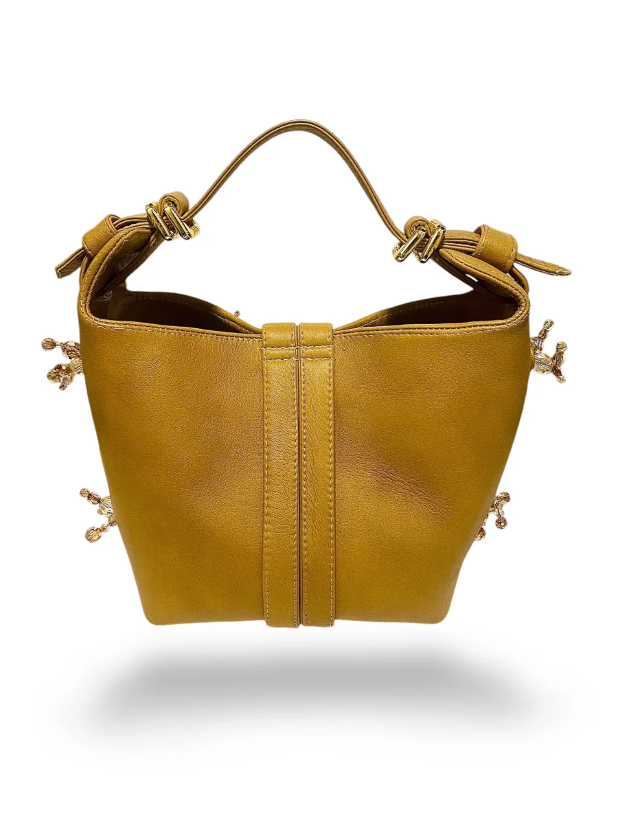 Signé leather bag beige - Billede 2