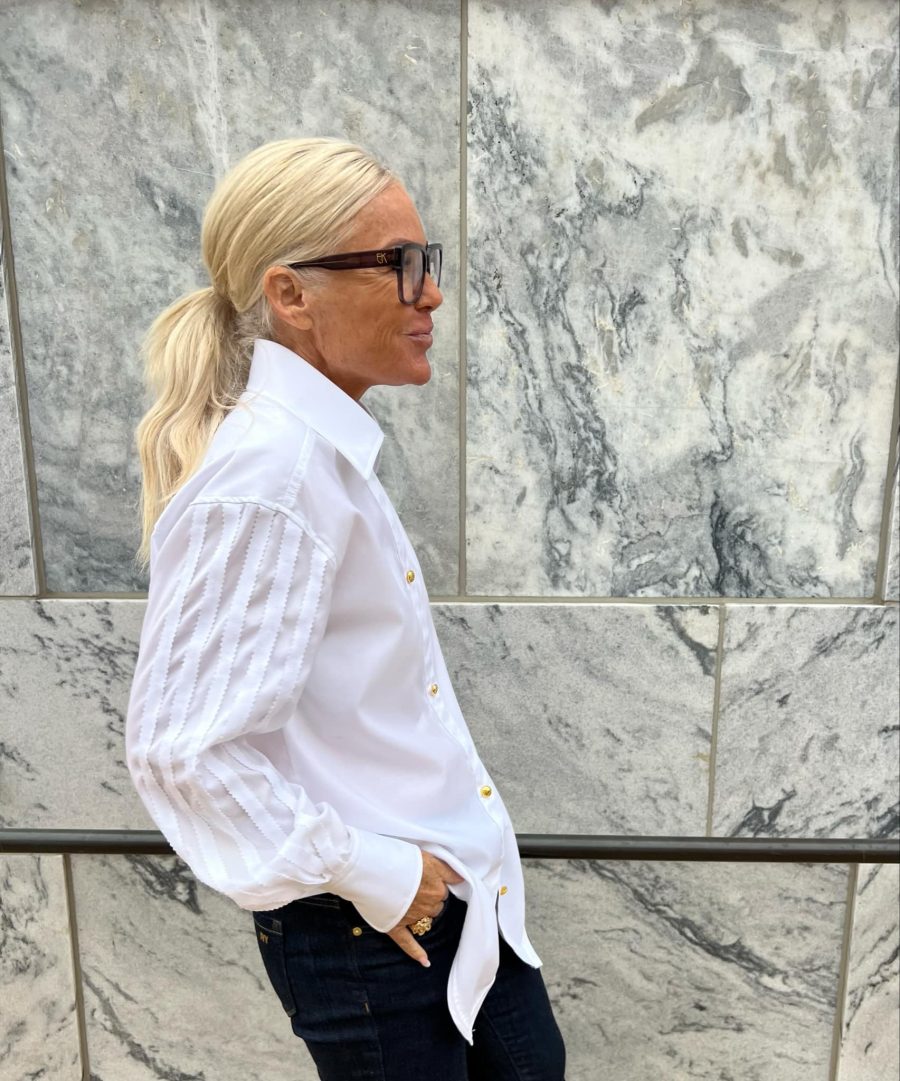 Signé cactus oversized shirt white - Image 2