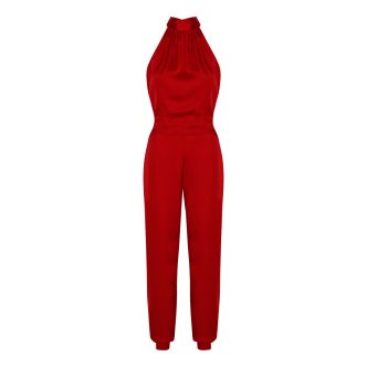 Karmamia lennox jumpsuit deep red