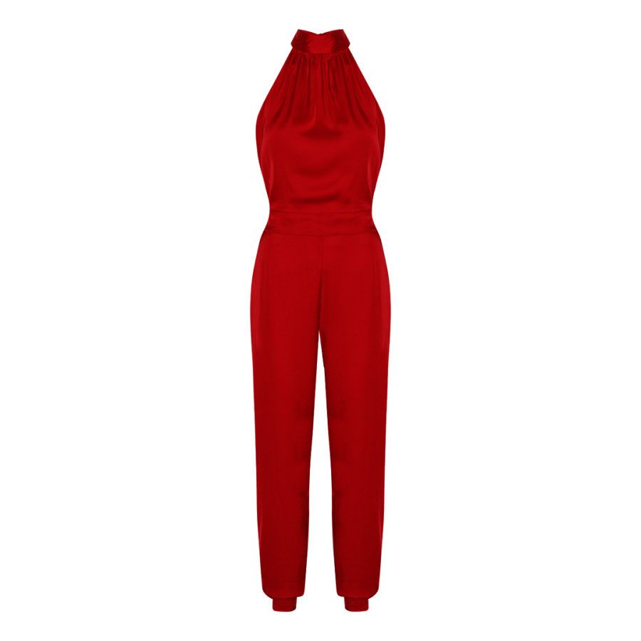 Karmamia lennox jumpsuit deep red