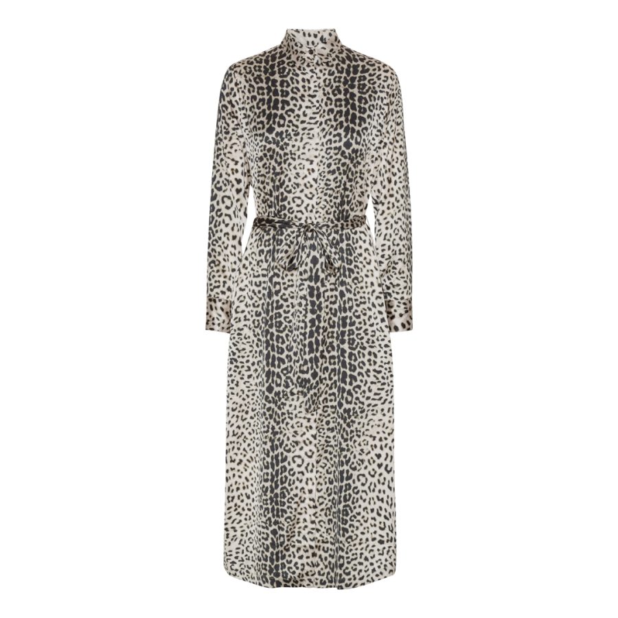 Karmamia jean dress nude leopard